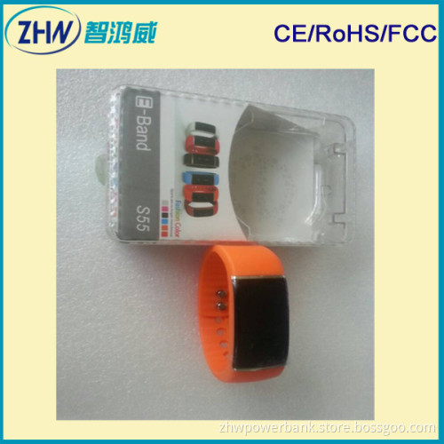 World Promotion Item Bluetooth Bracelet Watch E-Band S55